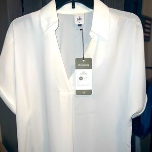 Cabi brand replay top. White, new. Over sized.